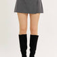 Idem Ditto - Wrap Mini Skort With Side Zipper