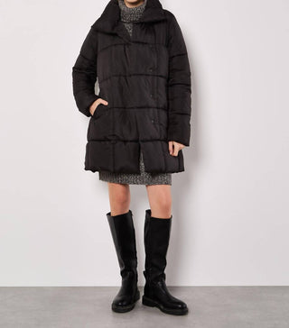 Apricot - Women's Quilted Belted Jacket