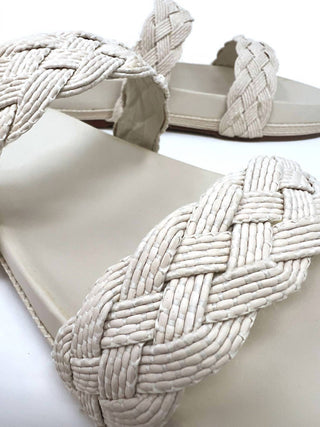 Coco Indigo - Sandália Slide Trançada Montezuma Feminina