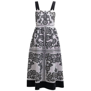 Johnny Was - Vestido Midi Bordado Mel