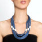 Avenue Chic - Women's Silk Multi Layered Necklace