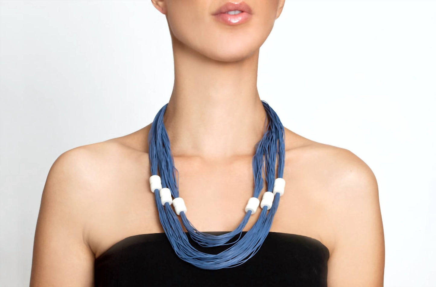 Avenue Chic - Women's Silk Multi Layered Necklace