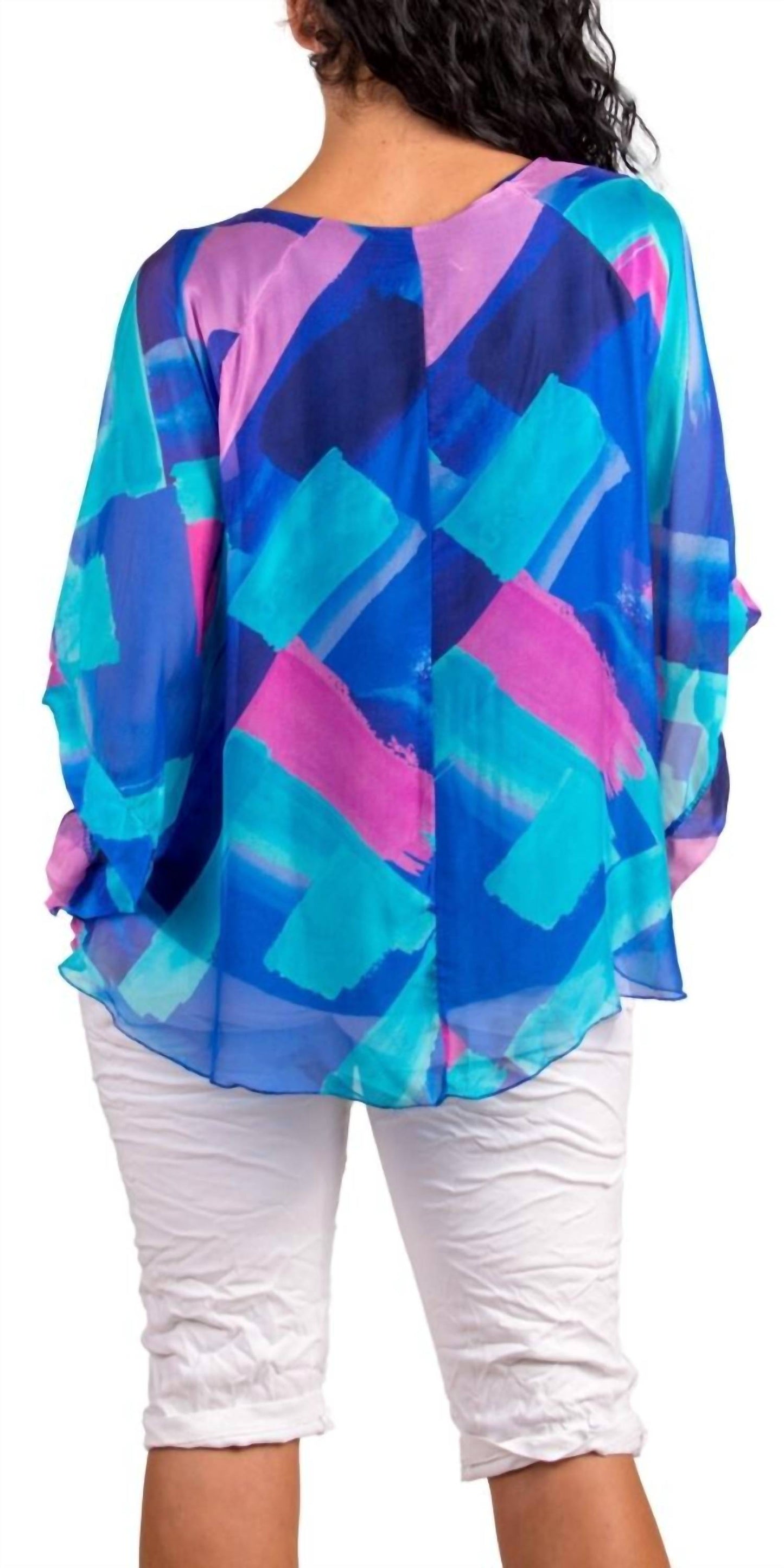 Gigi Moda - Coletta Brushstroke Silk Top