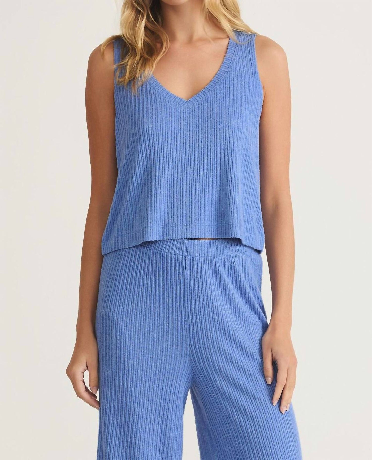 Z Supply - Sloane V-neck Silky Rib Tank