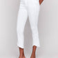 Charlie B - Tulip Hem Embroidered Bootcut Twill Pants