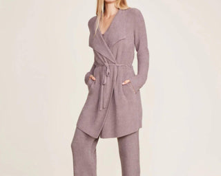 Barefoot Dreams - Cardigan Cozychic Lite com amarração na cintura