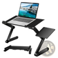 Adjustable Laptop Table with Mouse Board and Cooling Holes