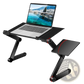 Adjustable Laptop Table with Mouse Board and Cooling Holes
