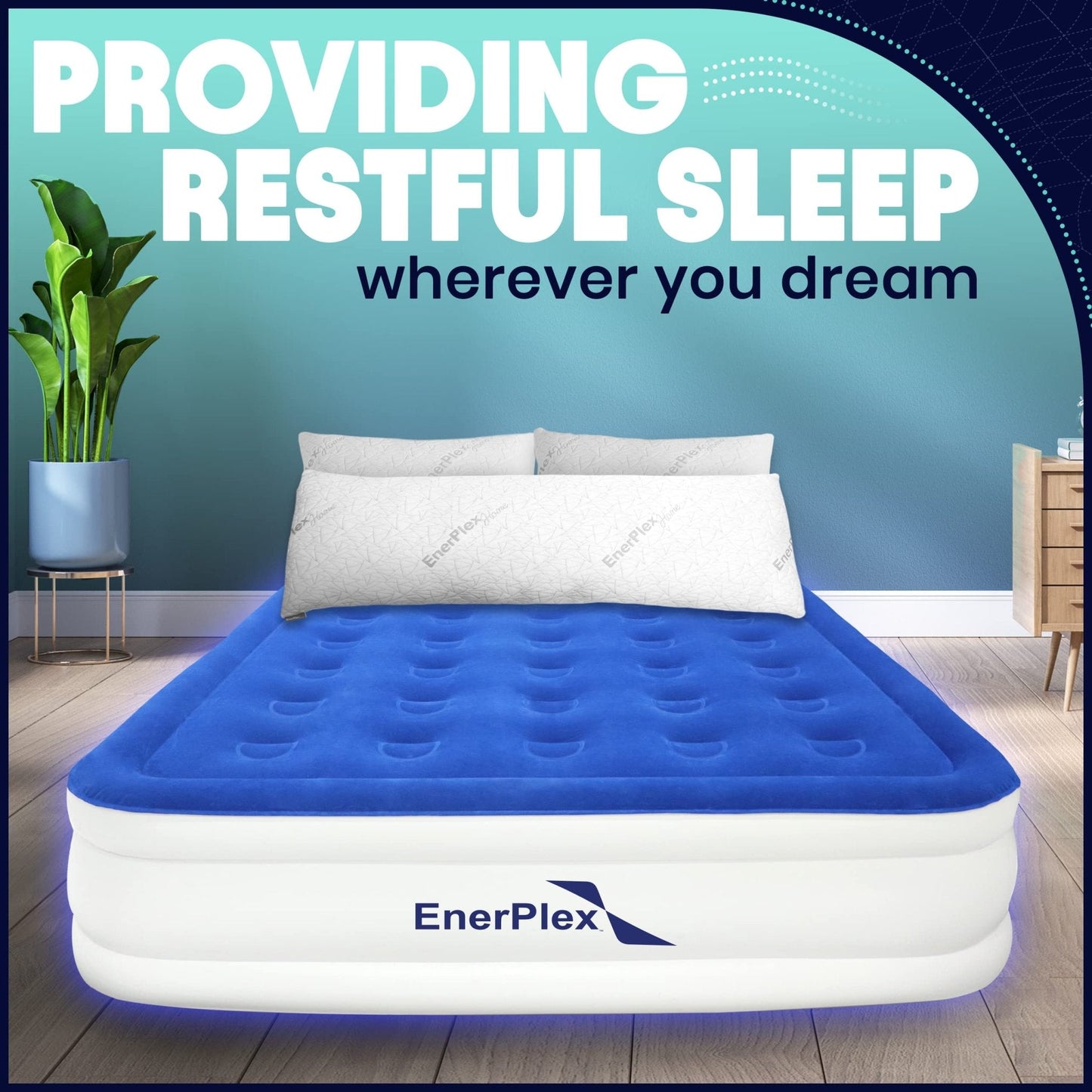 Travesseiro corporal ajustável de espuma viscoelástica - 54 x 20 polegadas 