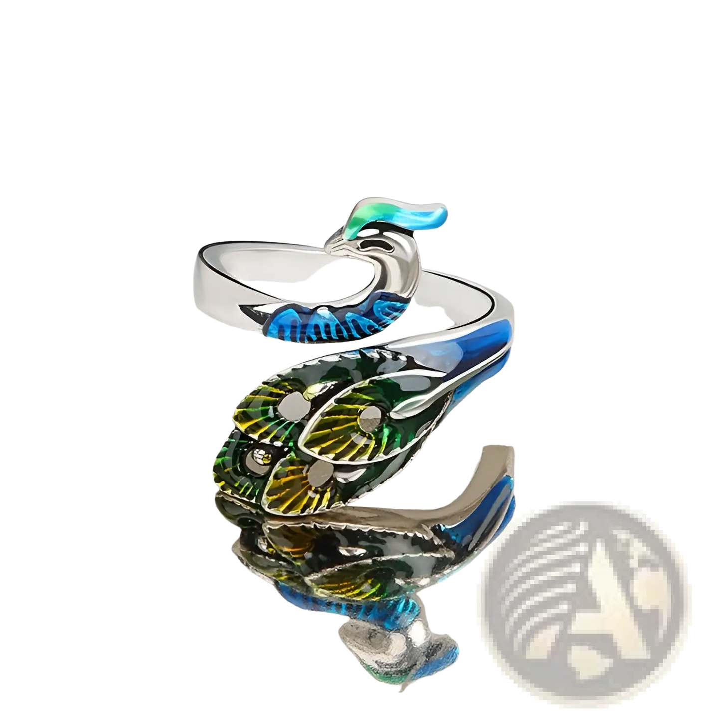 Adjustable Peacock and Fish Crochet Tension Rings