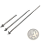 Adjustable Silver Metal 30cm Extension Rod Set