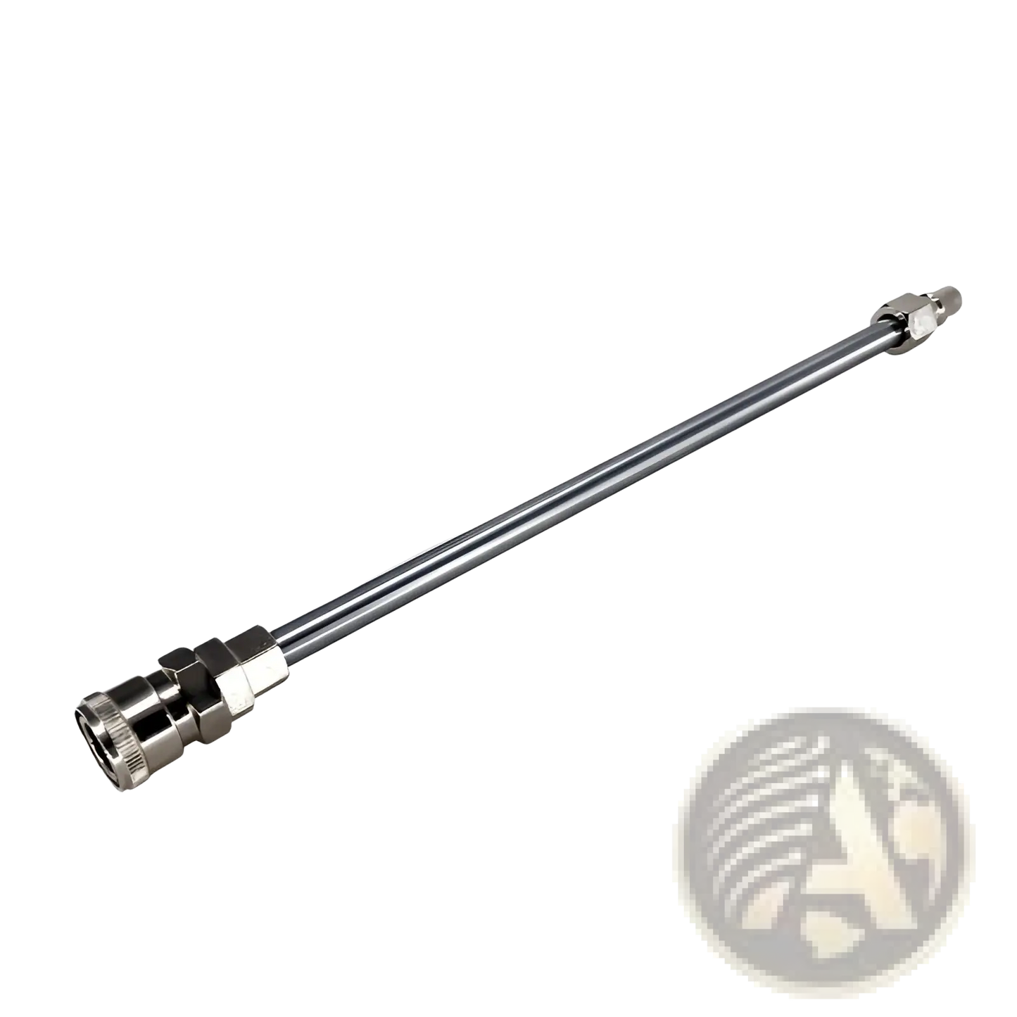 Adjustable Silver Metal 30cm Extension Rod Set