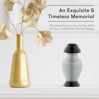 Urnas de cremação para adultos com bolsa de veludo