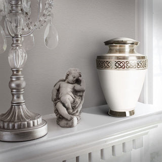 Urnas de cremação para adultos com bolsa de veludo