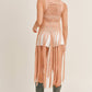 Mable - Fringed Knit Cover Up Top