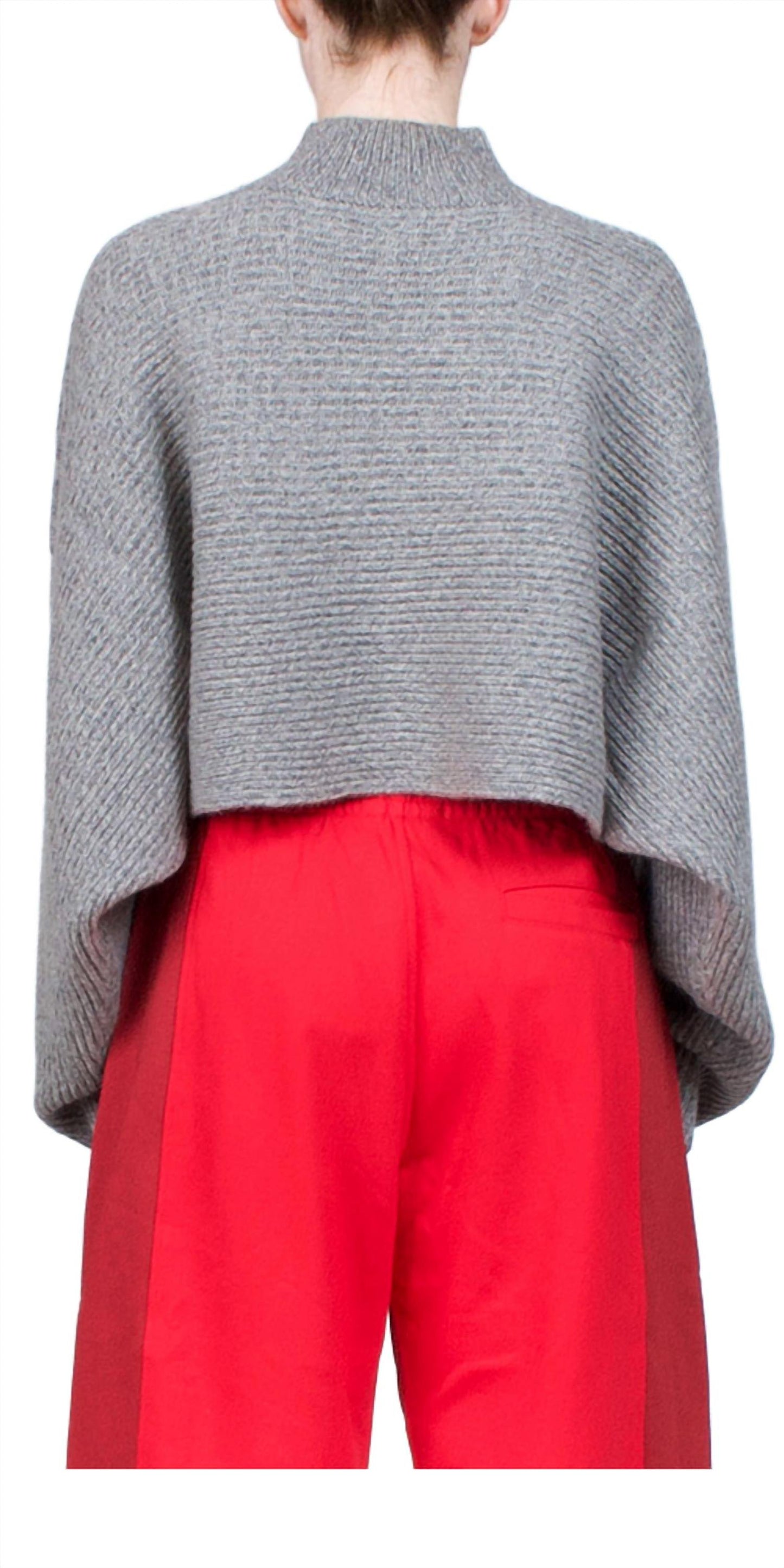 6397 - Wide Rib Crop Sweater