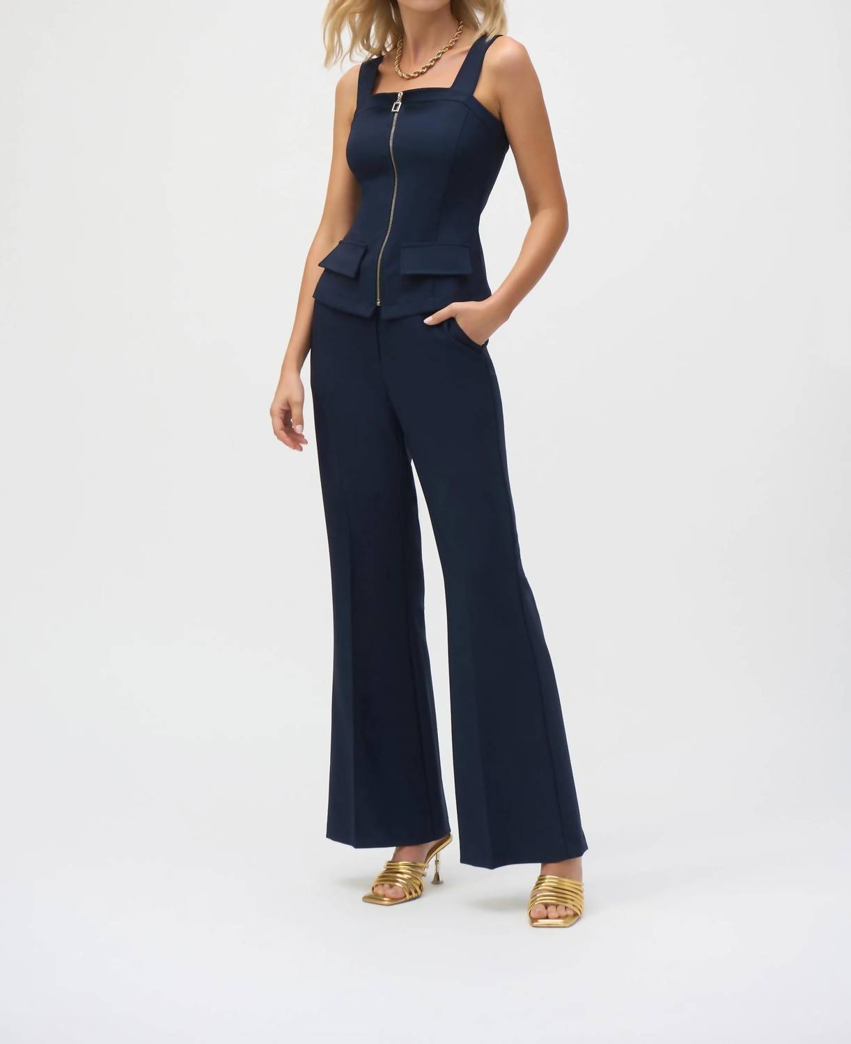 Joseph Ribkoff - Lux Twill Bustier Fitted Top