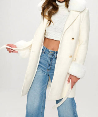 Coalition La - Vegan Wool Faux Fur Coat