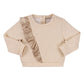 Emc - Girls' Lurex And Metallic Ruffle Sweatshirt