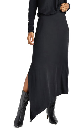 Splendid Chelsea Side Vent Asymmetric Maxi Skirt - Large