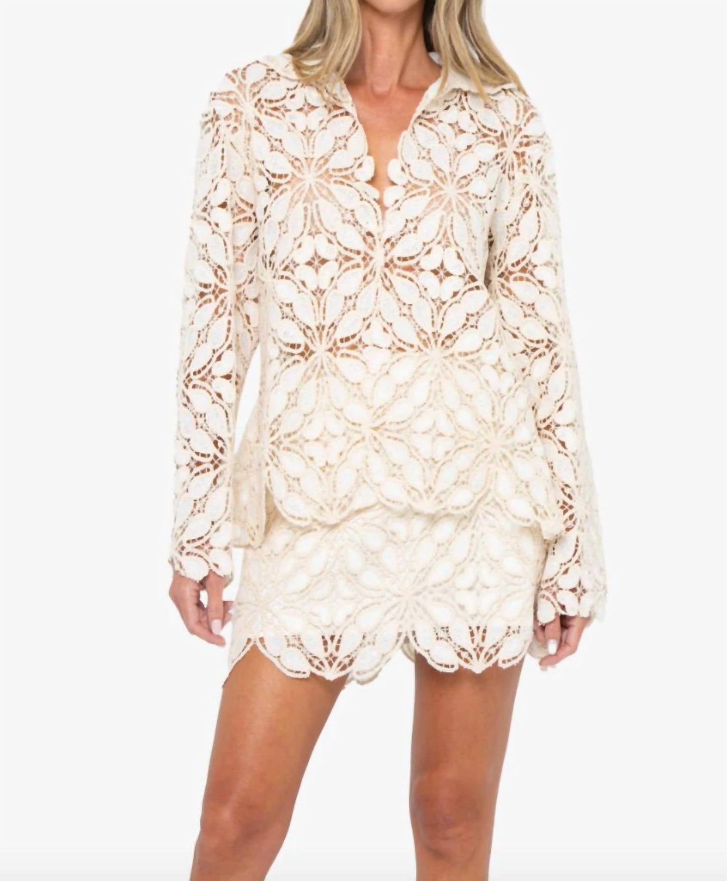 Jbq - Maxine Long Sleeve Button Dwon Shirt