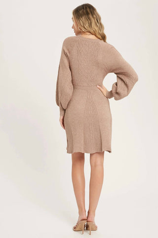 Bluivy - Café au Lait Sweater Dress