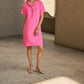Joseph Ribkoff - Woven Polo Shirt Dress