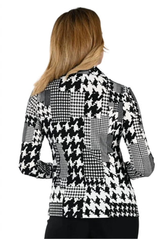 Frank Lyman - Blusa de malha com gola alta e manga comprida