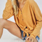 Bibi - Thermal Knit Tie Top