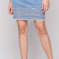Charlie B - Women's Embroidery Cuff Skirt