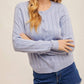 Hem & Thread - Floral Detail Scallop Edge Cardigan