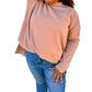 Entro - Allie Mock Neck Long Sleeve Top (Plus)