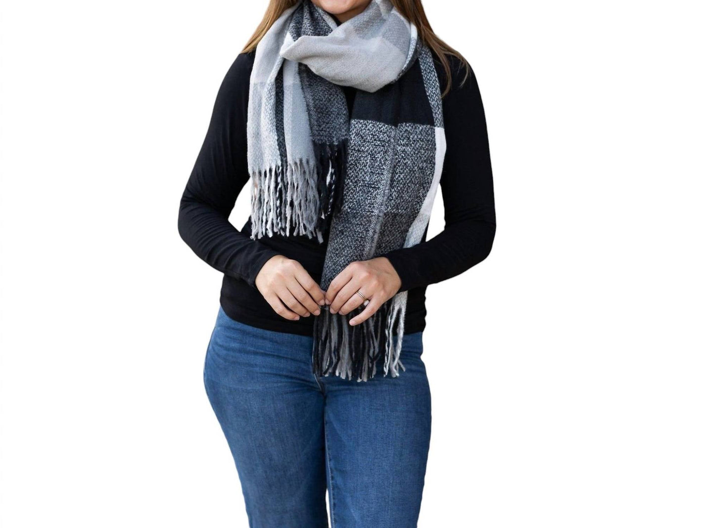Julia Rose - Colorful Plaid Knit Scarf Collection