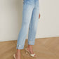 L'Agence - Maribel High Rise Straight Cuff Jeans