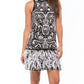 Parker Black - Marley Beaded Feather Mini-hem Dress