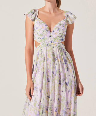 Astr - Primrose Floral Strappy Back Maxi Dress