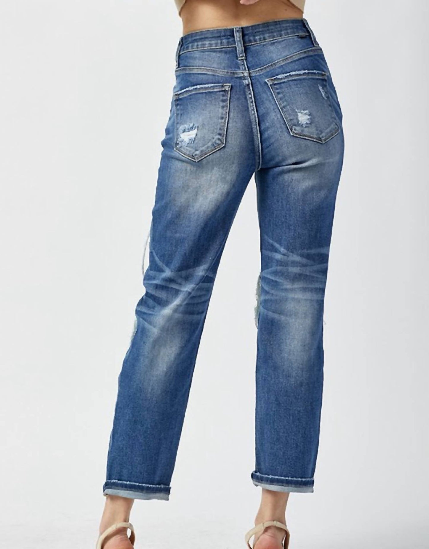 Risen - Gracie High Rise Straight Jeans
