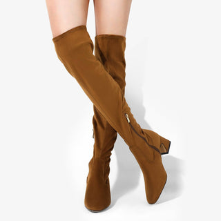Dream Pairs - Women's Soft Stretch Thigh High Boots
