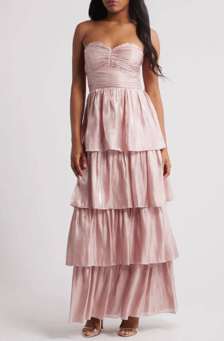 Lulus - Bella Tiered Maxi Dress