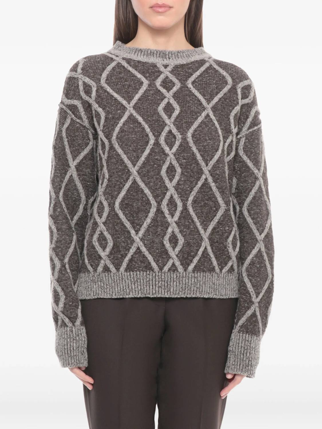 Antonelli Firenze - Celso Argyle Crewneck Sweatshirt