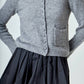 Endless Rose - Women's Crewneck Button Down Knit Top