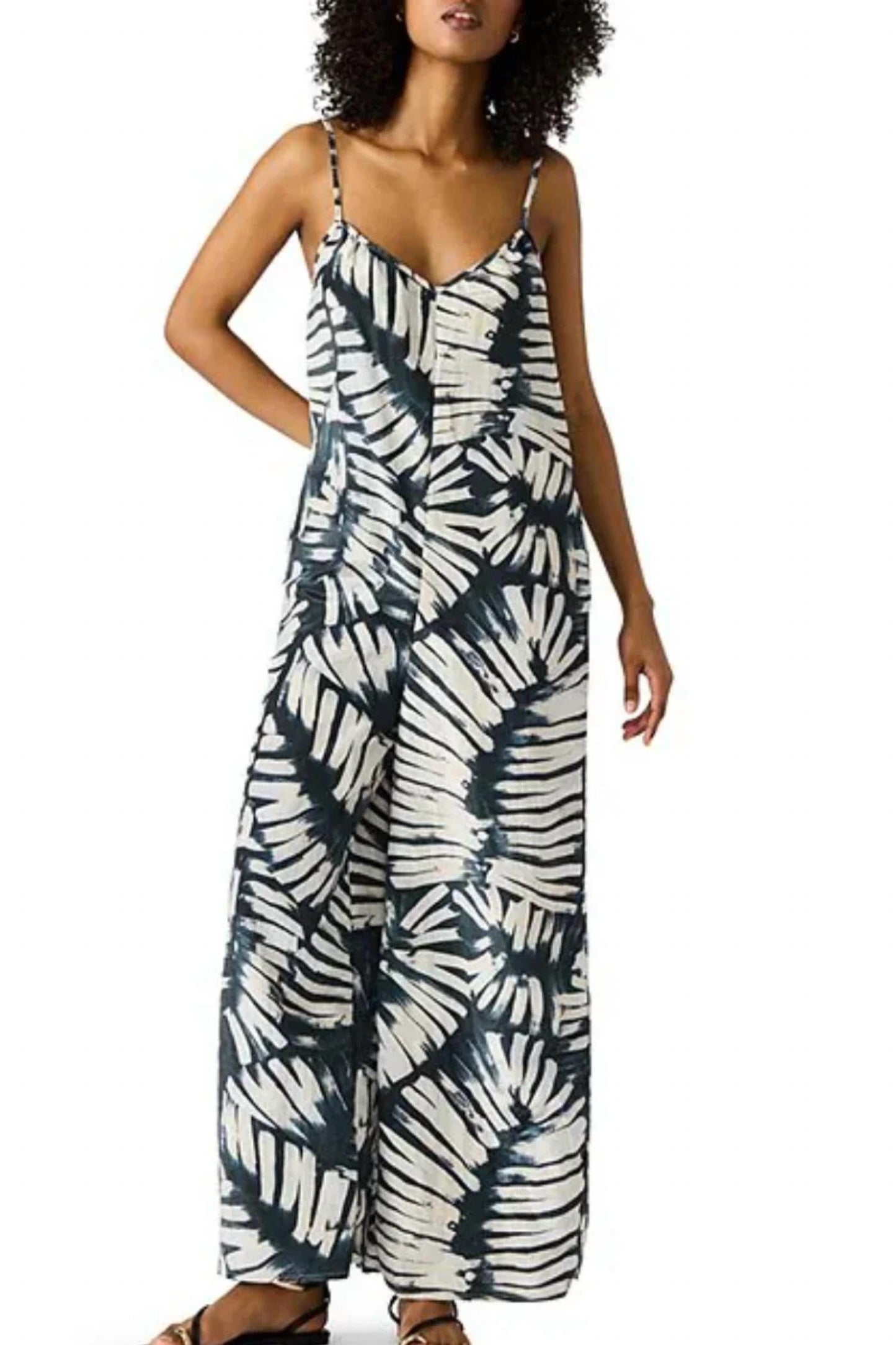 Steve Madden - Desdemona Printed Crinkled Jumpsuit