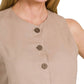 Zenana - Linen Button Vest
