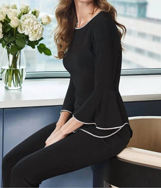 Frank Lyman - Blusa Bell com manga três quartos