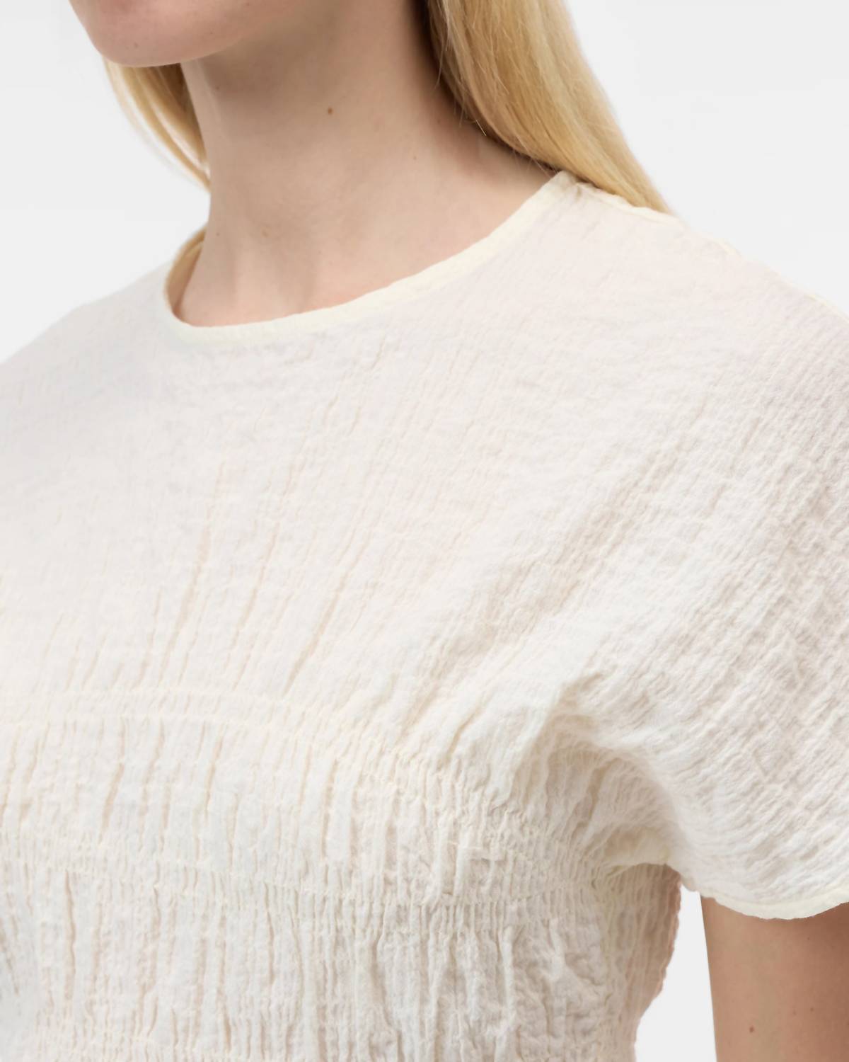 Closed - Crinkle Short Sleeve Top