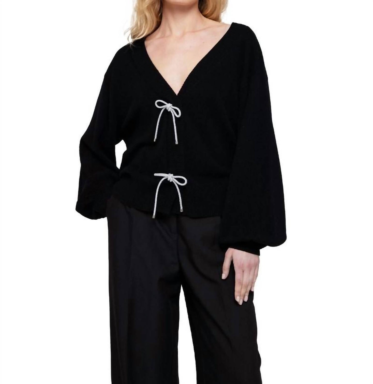 Brodie Cashmere - Bling Bow Cardigan