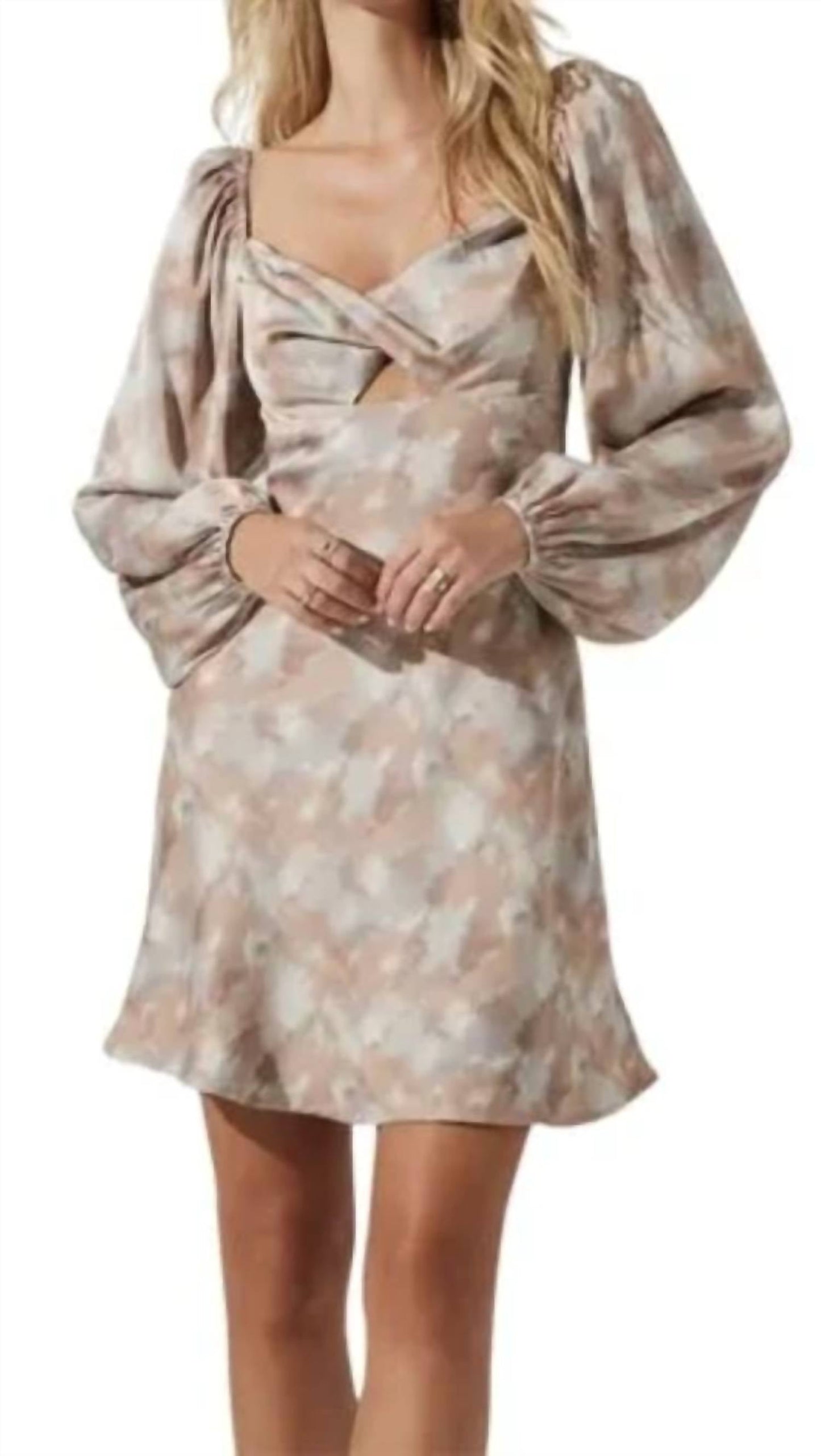 Astr - Satin Twist Mini Dress