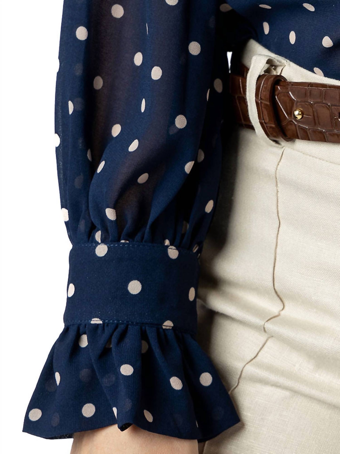 Coco Indigo - Positano Polka-Dot Blouse