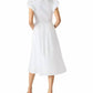 Steve Madden - Cotton Puff-sleeve Midi Dress