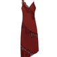 A.L.C. - STELLA SATIN AND LACE MIDI DRESS